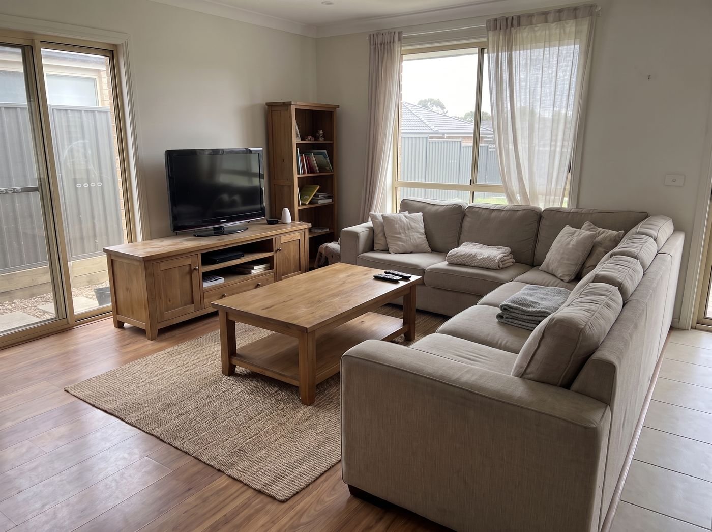 Living Room after Sweeper Clean service